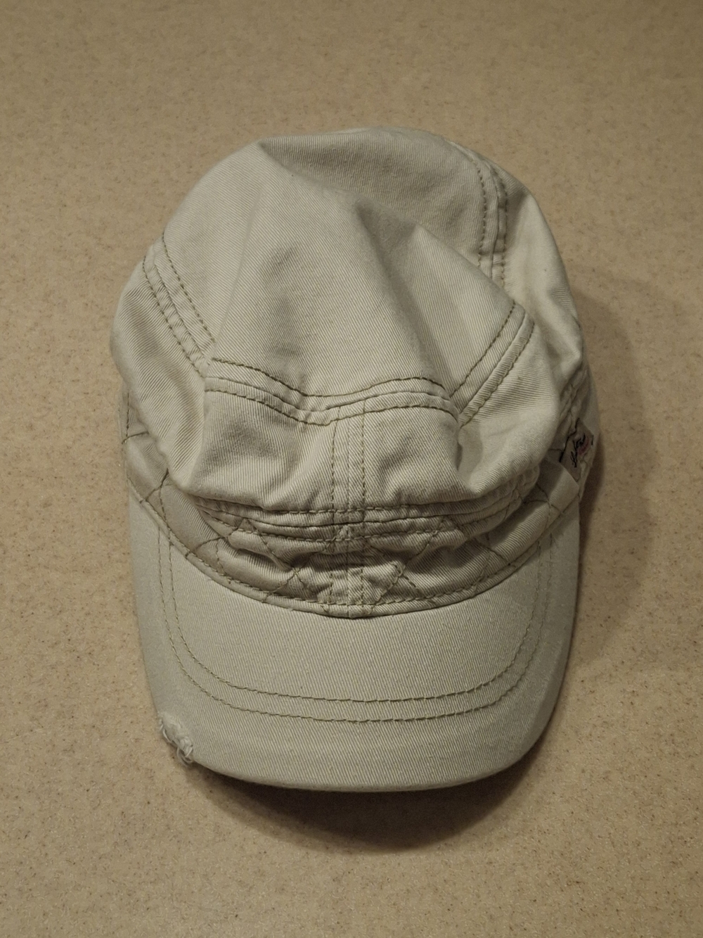 Levi's Light Beige Cotton Cap with Signature Patch